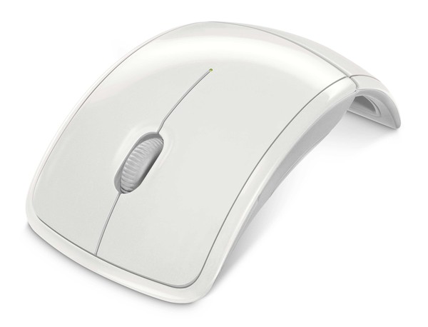White Arc mouse gives peripherals more personal style